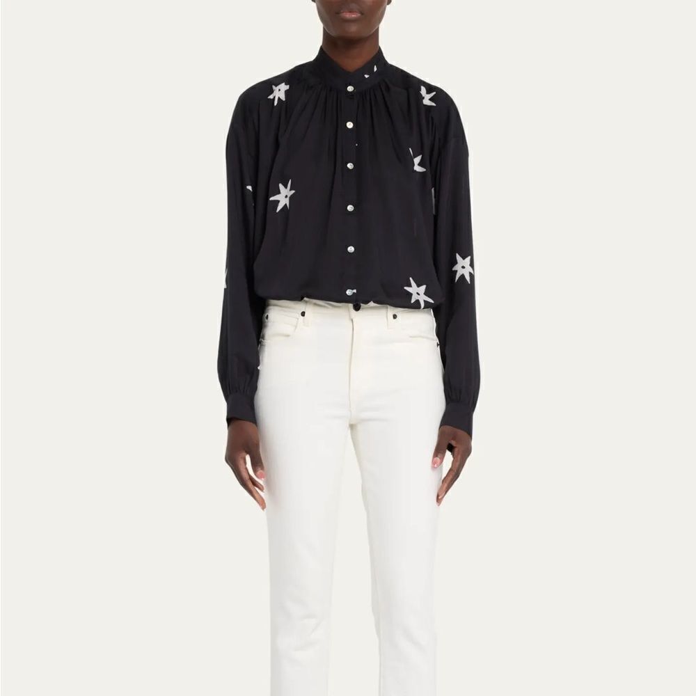 NWT Alix of Bohemia Kiki Blouse in Night‎ Star sz XS $380 - Picture 4 of 4